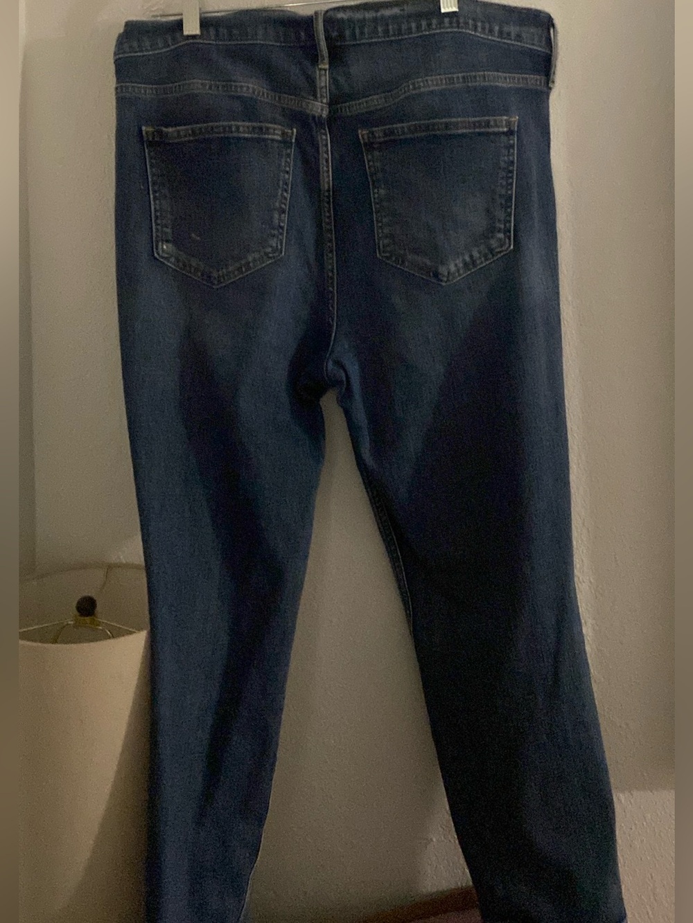 GAP Vintage Slim Mid Rise Women's Jeans Size 18 / 34 Dark Blue Denim NWOT! - Picture 7 of 9